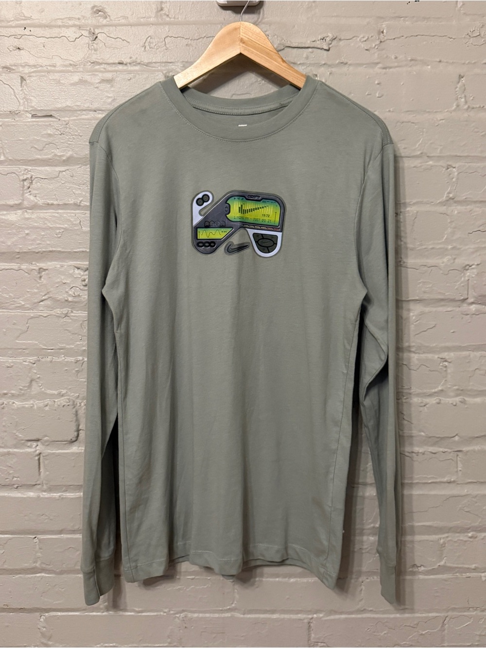 Nike Sportswear Mixtape Long Sleeve Tee Sage Green Athletic Sporty